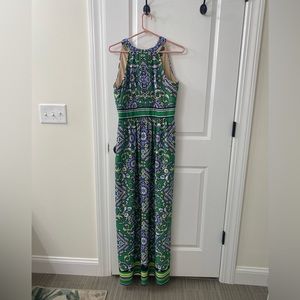 Long green dress